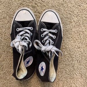 Black converse high tops